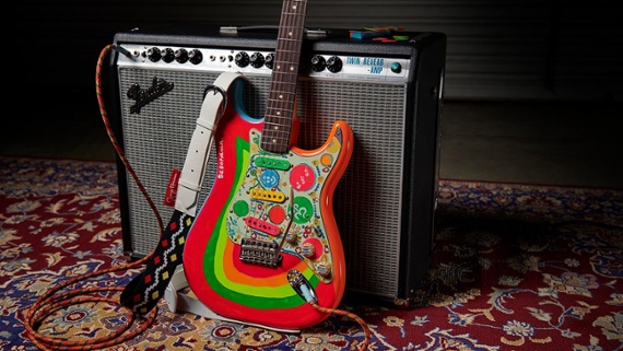 Fender launches the George Harrison Rocky Stratocaster, a replica of the Beatle’s iconic hand-painted Day-Glo Strat