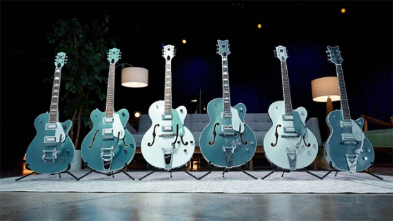 Gretsch celebrates its 140th anniversary with the eye-catching Double Platinum Collection