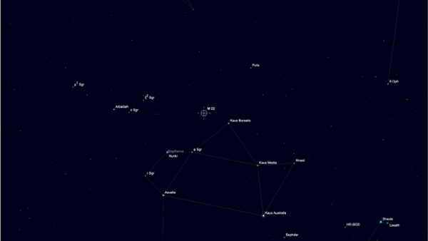 Monday, Aug. 17: Find a stellar jewel gleaming in the constellation Sagittarius