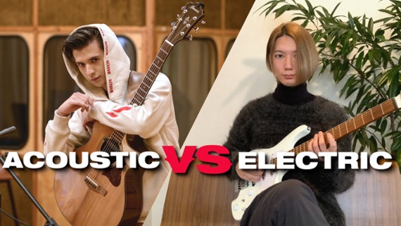 Ichika Nito and Marcin trade exhilarating six-string blows in this epic electric vs acoustic guitar duel