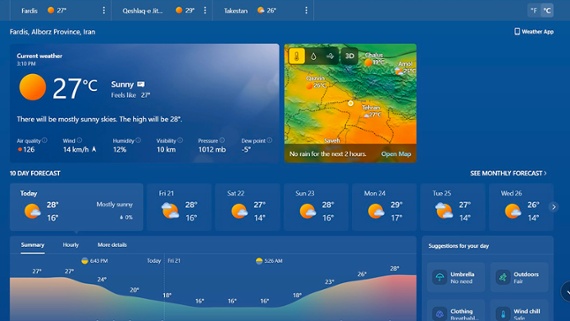 Windows is getting a Weather app upgrade, with a catch