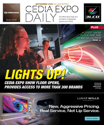 CEDIA Expo 2026 Daily &mdash; Day 1 Edition