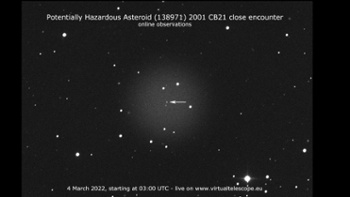 Watch an asteroid zoom safely by Earth in a live webcast tonight!