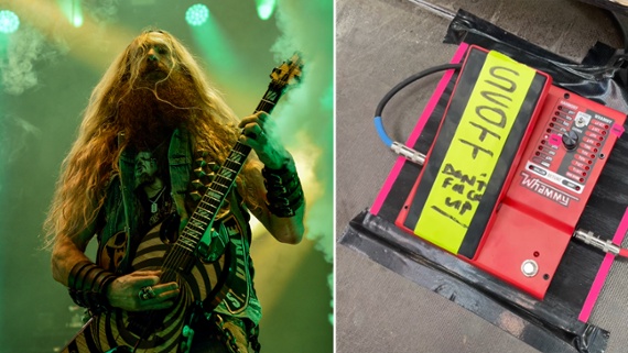 Scott Ian controlled Zakk Wylde’s DigiTech Whammy pedal at a recent Pantera show