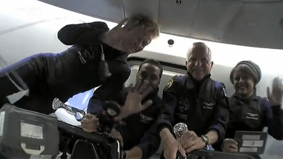 Private Ax-2 astronauts thrilled by zero gravity (video)