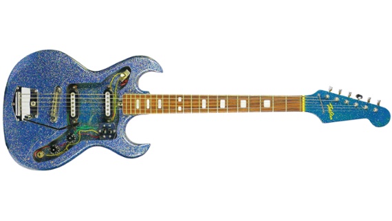 Here’s one vintage sparkle finish guitar you can bag for a bargain