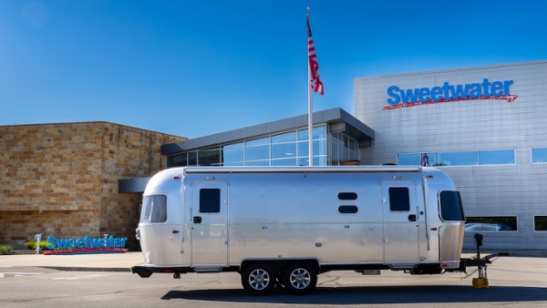 Inside the Sweetwater Airstream Mobile Atmos Recording Studio