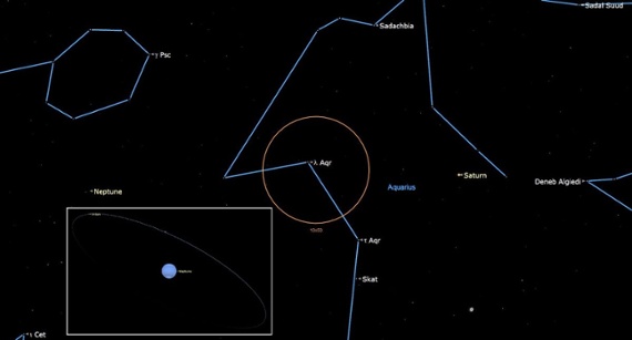See distant Neptune at its brightest in the night sky tonight