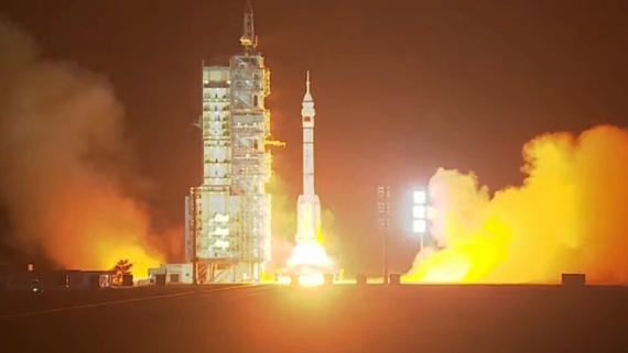 China launches 3 astronauts to Tiangong space station
