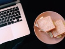 The pleasure of dining at your desk