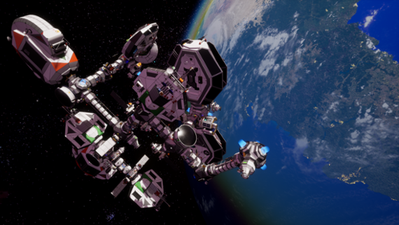 Can you build and manage orbital stations in Orbit.Industries?
