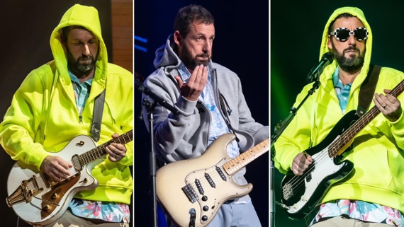 Adam Sandler is touring with a seriously impressive guitar collection