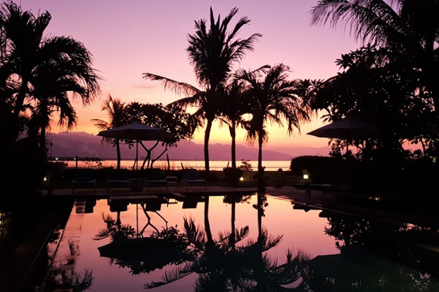 Sunset ... at Mayo Resort in Bali
