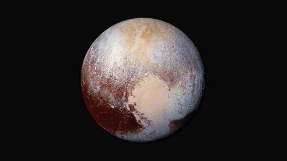 Pluto's heart-shaped scar and the frozen world's history