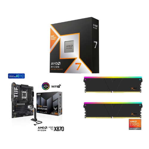 Combo - AMD Ryzen 7 9800X3D / Asus TUF Gaming X870-Plus WiFi / 32GB of V-Color Manta XSky DDR5-6400 RAM: was $1,208.98 now $954.99 at Newegg