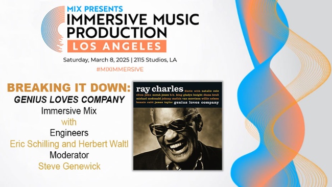 Mix LA Adds Ray Charles Immersive Mixing Session