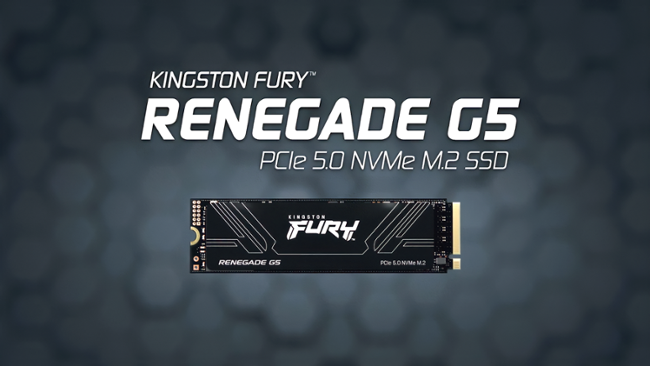 Kingston's Renegade G5 PCIe 5.0 SSD with 14.8 GB/s speeds now available starting at $200 for 1TB