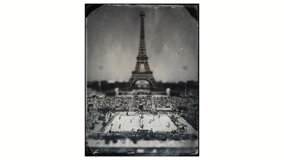 David Burnett does it again, with this epic Eiffel Tower Olympic image on 4x5 film