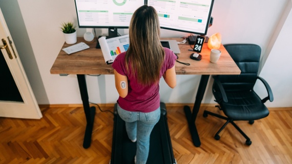 I took all my meetings while using an under-desk treadmill — here's what happened