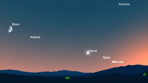 Spot the elusive planet Mercury at its 'greatest elongation' from the sun this evening