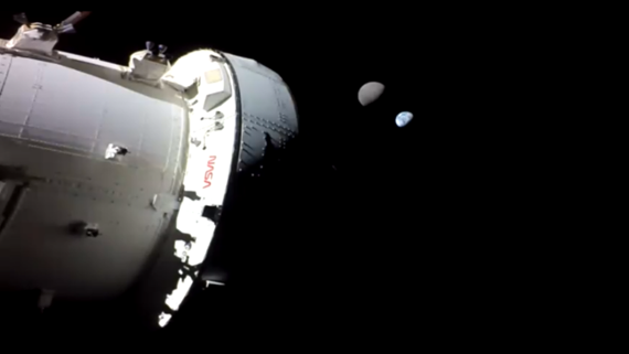 Artemis 1 Orion spacecraft gets a view of Earth and moon