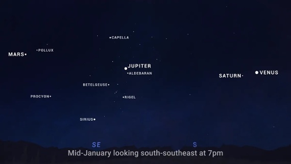 How to see 4 bright planets in January's night sky