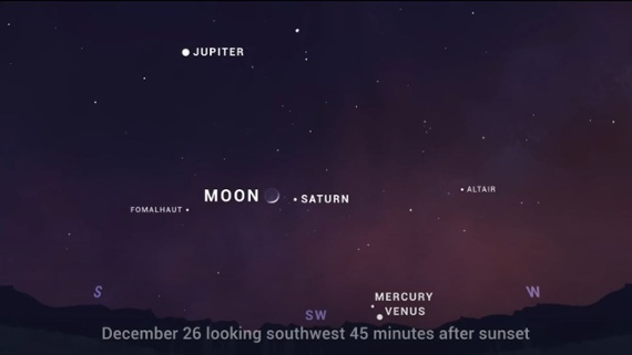 See Saturn near the moon tonight