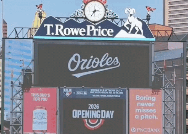 Check out the Baltimore Orioles New Videoboard Unveiling