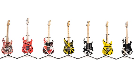 Six of Eddie Van Halen's stage-played Charvel EVH Art Series guitars – and a Masterbuilt Frankenstein copy – are going up for auction