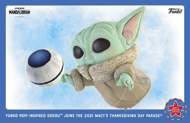 Baby Yoda from 'The Mandalorian' will soar as Macy's Thanksgiving Day Parade balloon