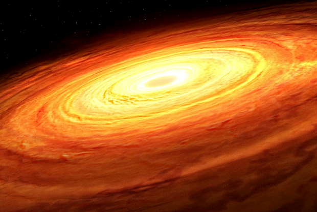 How big is a black hole? How messily it 'eats' may be a clue.