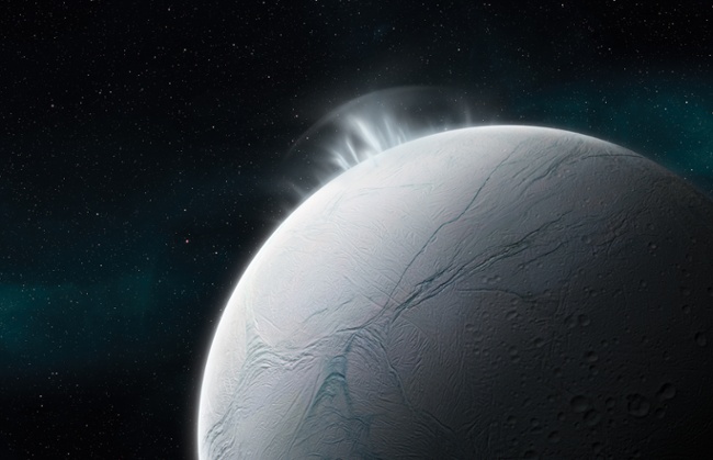 Where to geyers on Saturn's Enceladus come from?