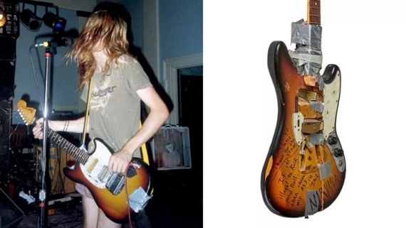 Kurt Cobain’s stage-smashed 1973 Fender Mustang sells for nearly $500,000 at auction