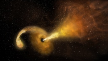 Monster black hole gobbled up a star in the 1980s. High schoolers helped discover it