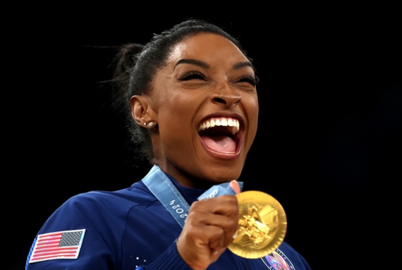 Simone Biles wins gold in both sport and leadership