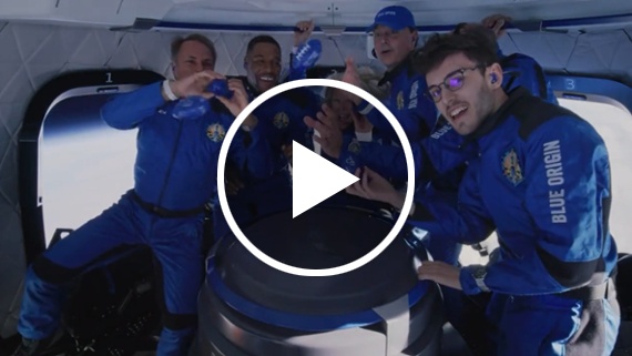 'This is heaven!': Watch Michael Strahan and crew float in space in this Blue Origin launch video