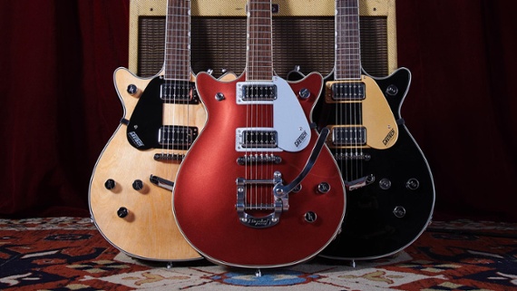 Gretsch expands its range of Electromatic Double Jets with new Bigsby and V-Stoptail-equipped models