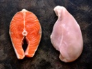 Salmon vs. chicken: Which protein is more healthful?