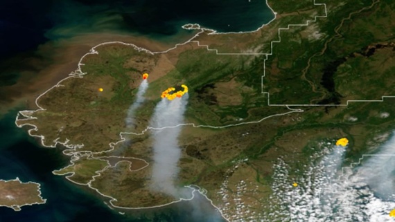 Satellites watch record-breaking wildfires burn across Alaska