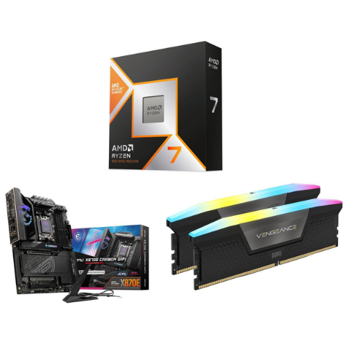 Combo: AMD Ryzen 7 9800X3D / Corsair Vengeance 32GB (2x16GB) DDR5-6400 RAM / X870E motherboard: was $1,295.98 now $1,081.99 at Newegg