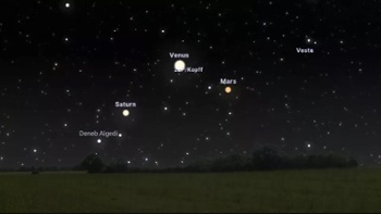 See Saturn, Venus and Mars as moon shines near bright Antares