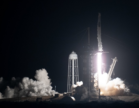SpaceX launches Crew-3 astronauts to space station in nighttime liftoff