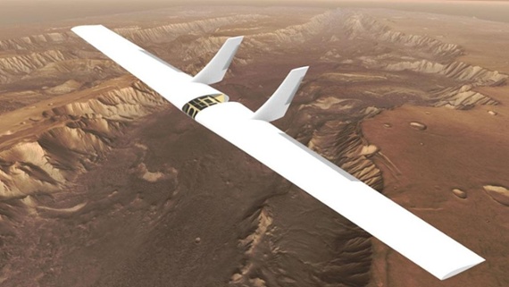 Mars sailplane prototype soars during early-stage tethered flight test in Arizona
