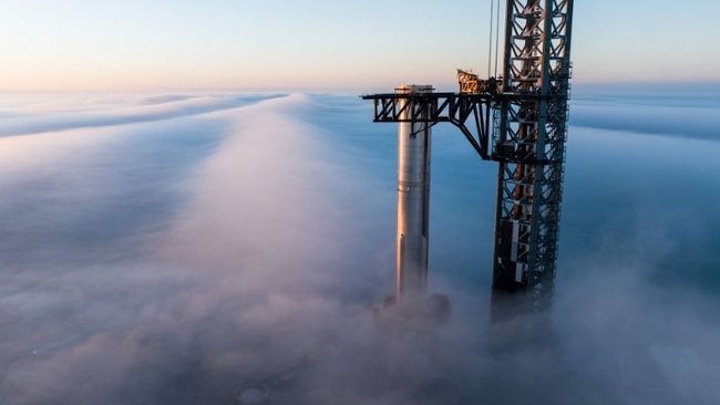 SpaceX's huge Starship Flight 8 booster hits the pad