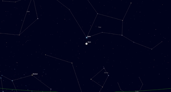 Thursday, April 30: Moon meets Spica