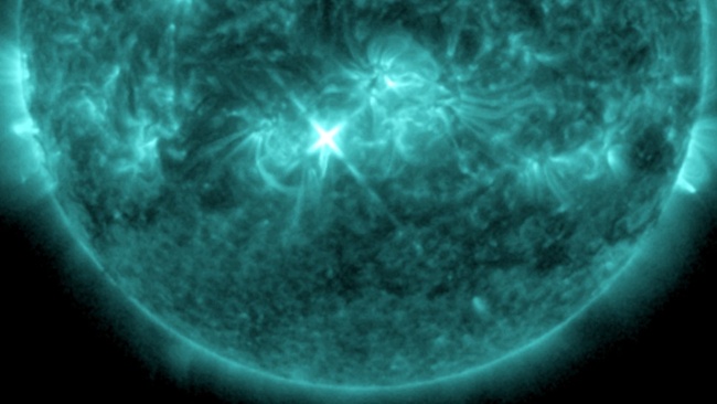 Christmas solar flares erupt from the sun