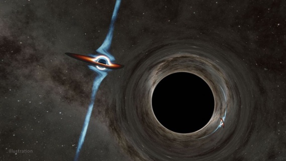 2 monster black holes are headed toward a collision that will rock the fabric of space-time