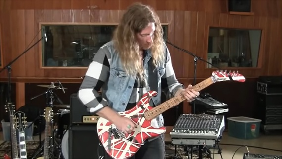 Watch Jared James Nichols play Eddie Van Halen’s own hand-made Kramer guitar – further proving tone truly is in the fingers