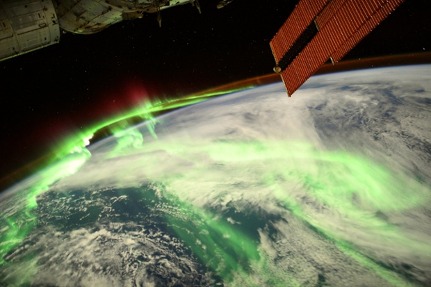 Superbright aurora lights up Earth's night side in incredible image from space