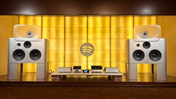 Giant horn speakers, a Bluesound streamer, and Bryston power amps: inside the new Spotify Listening Lounge designed to showcase lossless audio